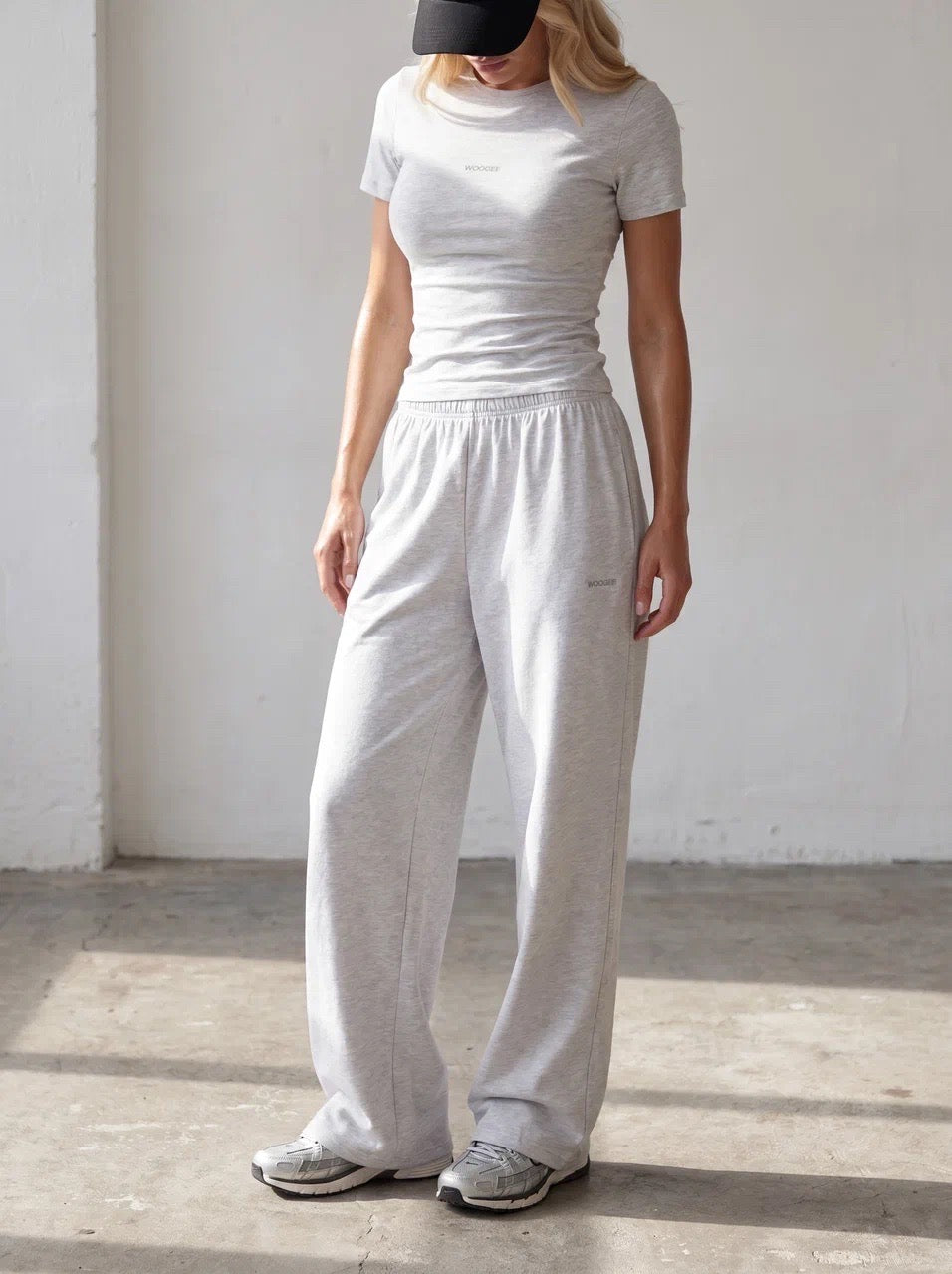 Pants LOUNGE — Grey Melange — WOOGEE