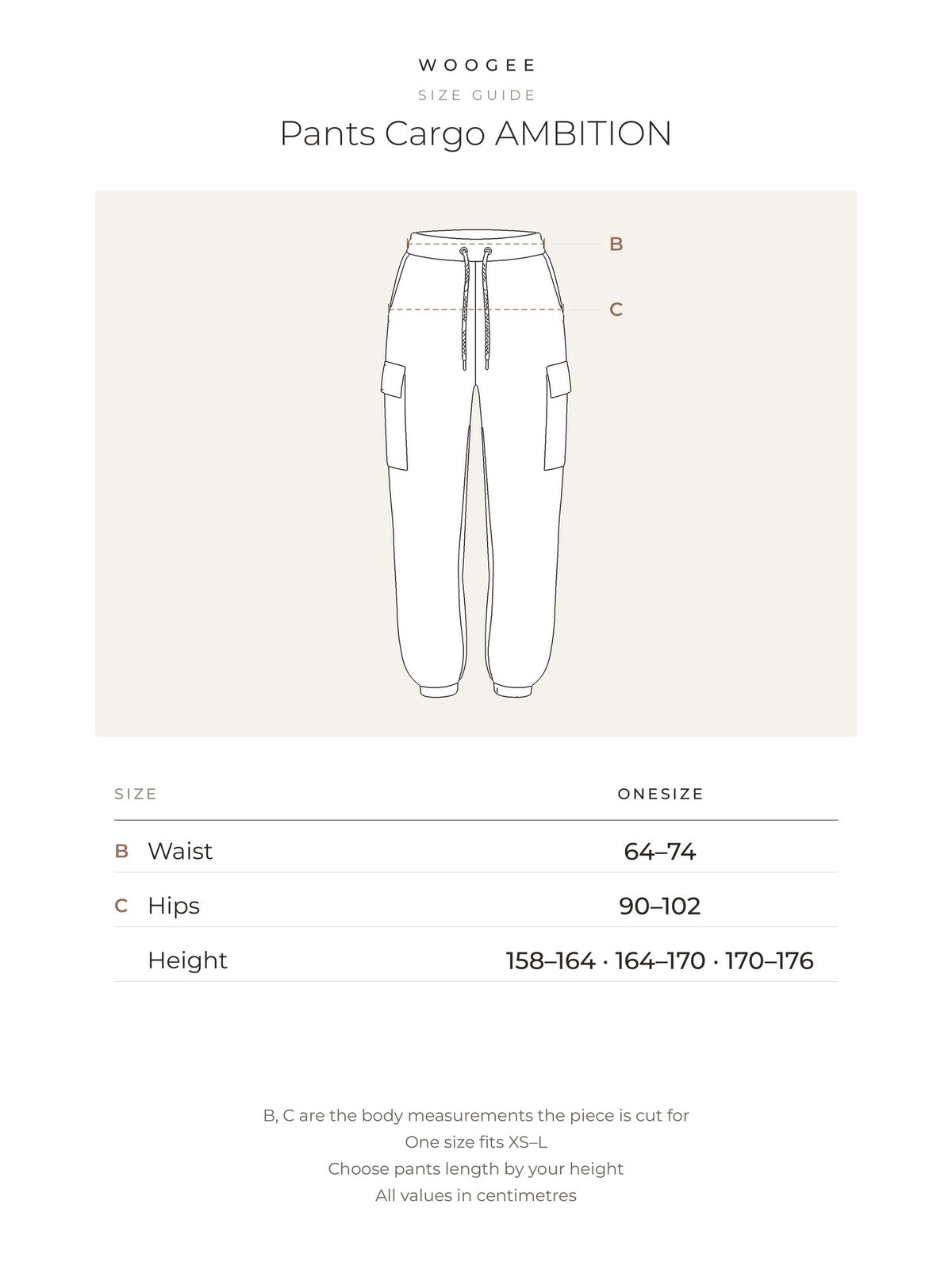Size & fit — Vanilla — Indigo — Pink — WOOGEE