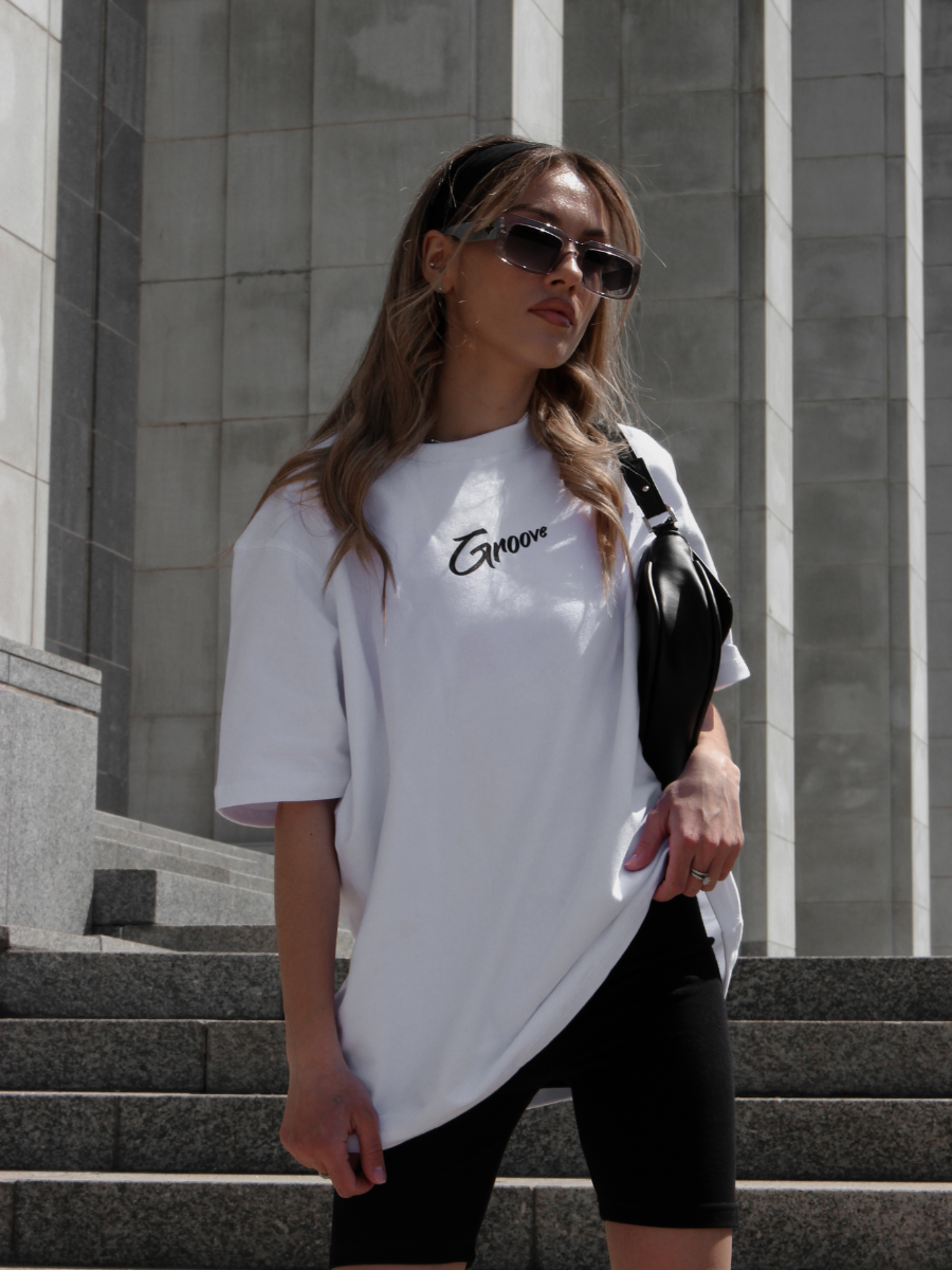 T-shirt GROOVE / White — WOOGEE