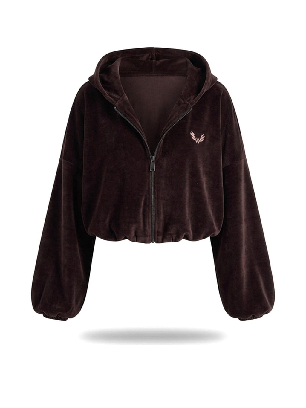 Hoodie BAGGY VELOURS — Chocolate — WOOGEE