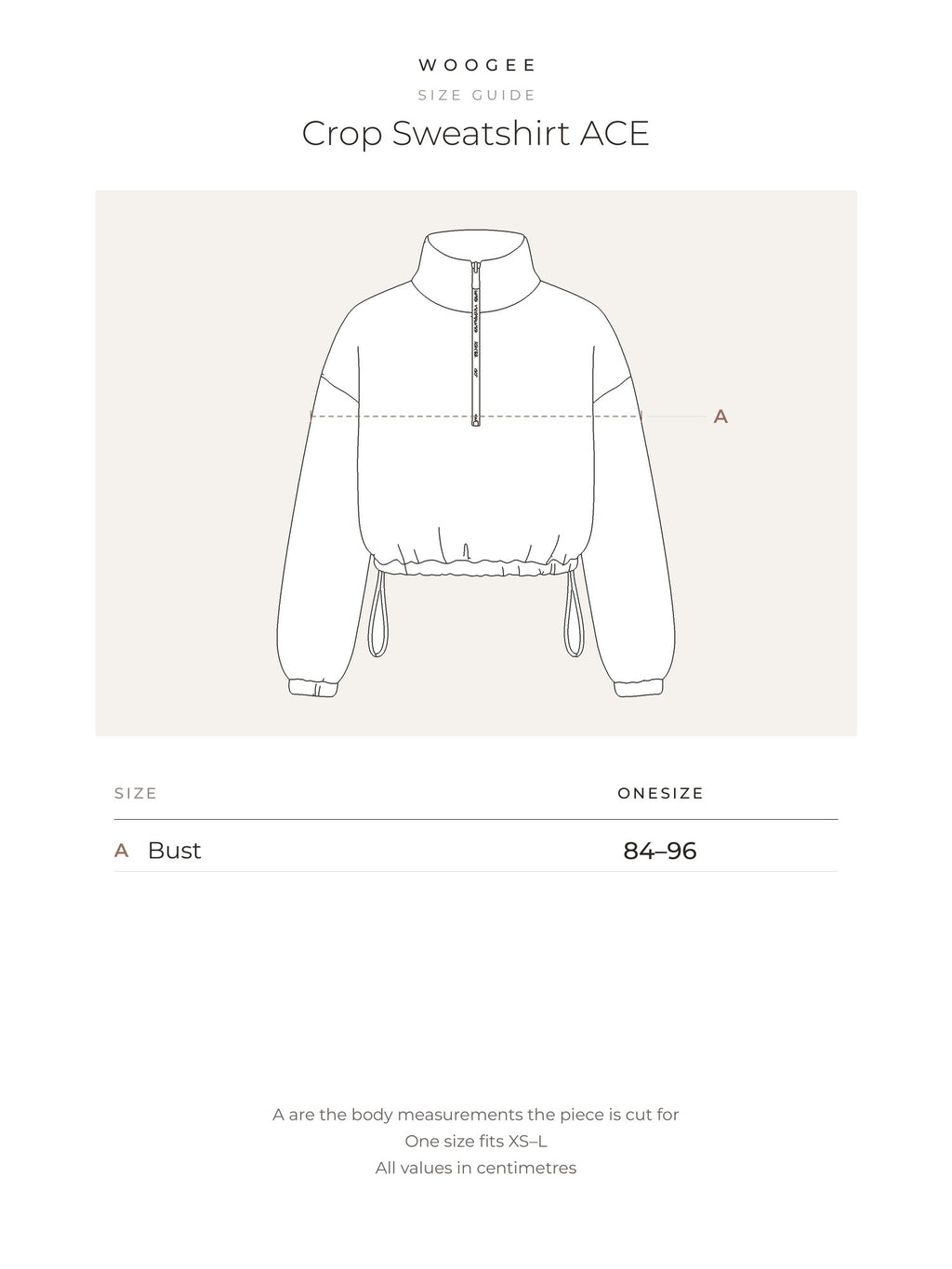 Size & fit — White — Butter — WOOGEE