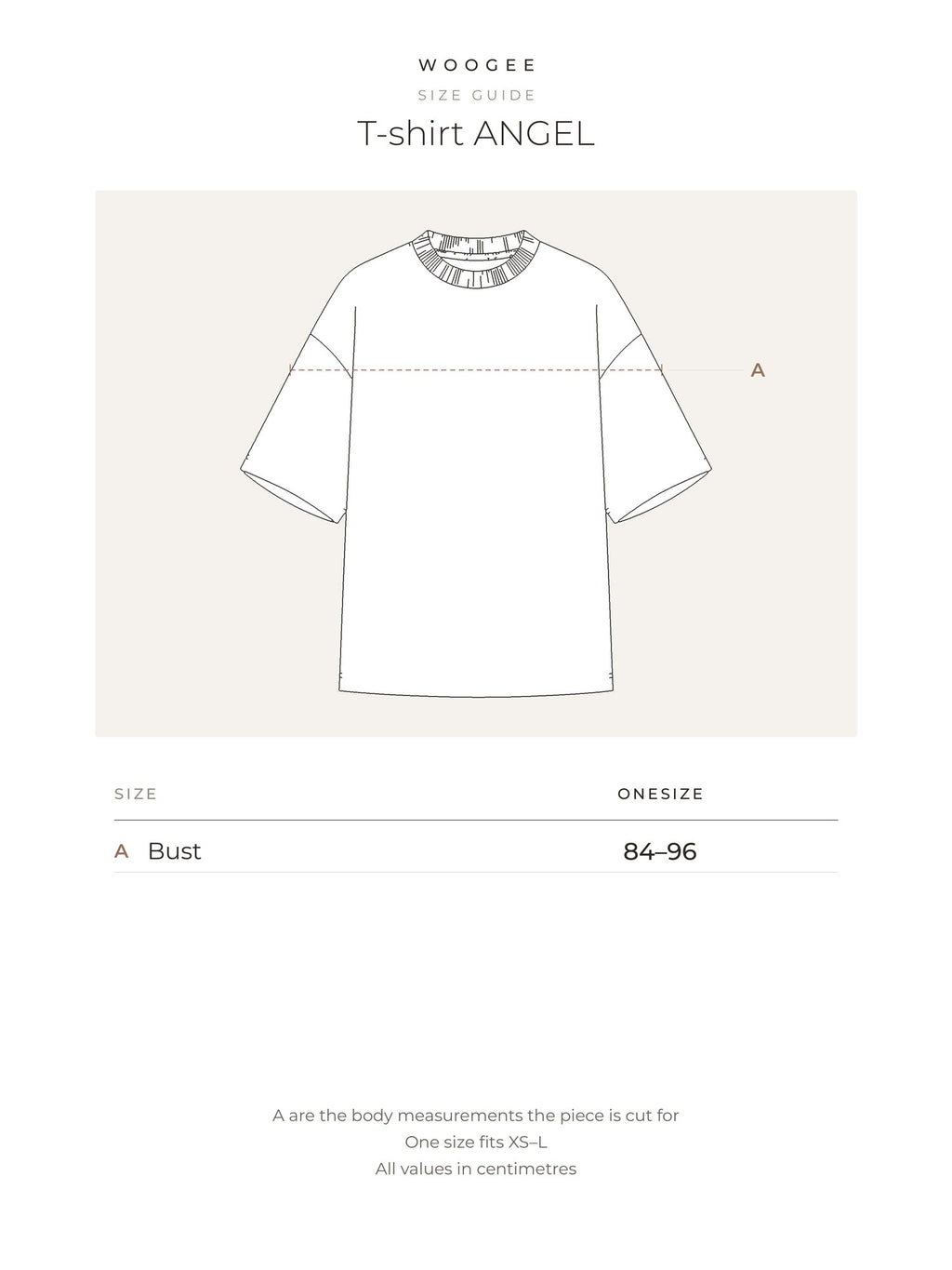 Size & fit — Grey Melange — Milky — WOOGEE