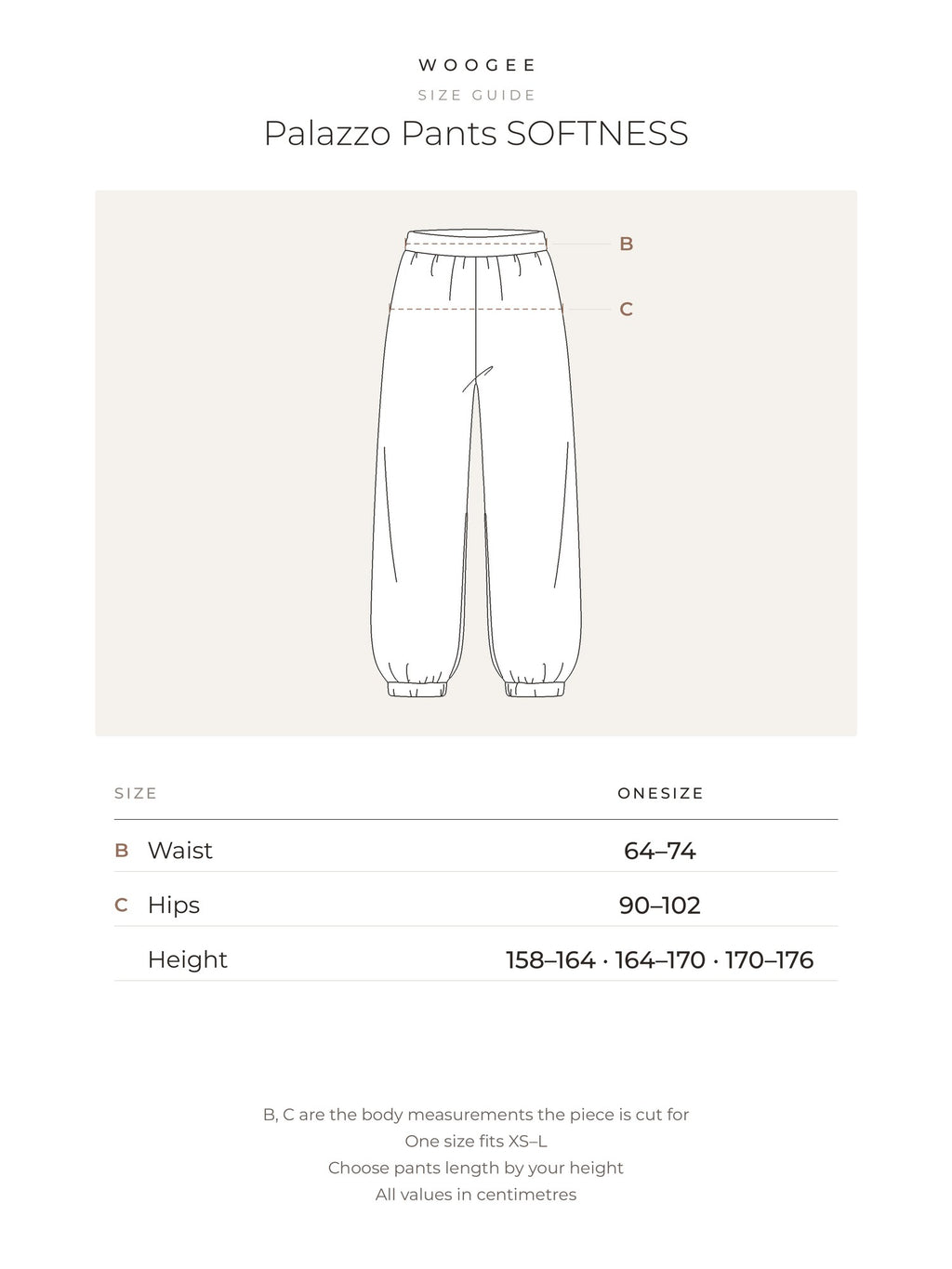 Size & fit — Milk — Ash — WOOGEE