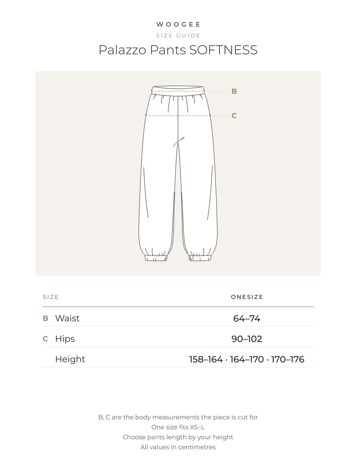 Size & fit — Milk — Ash — WOOGEE