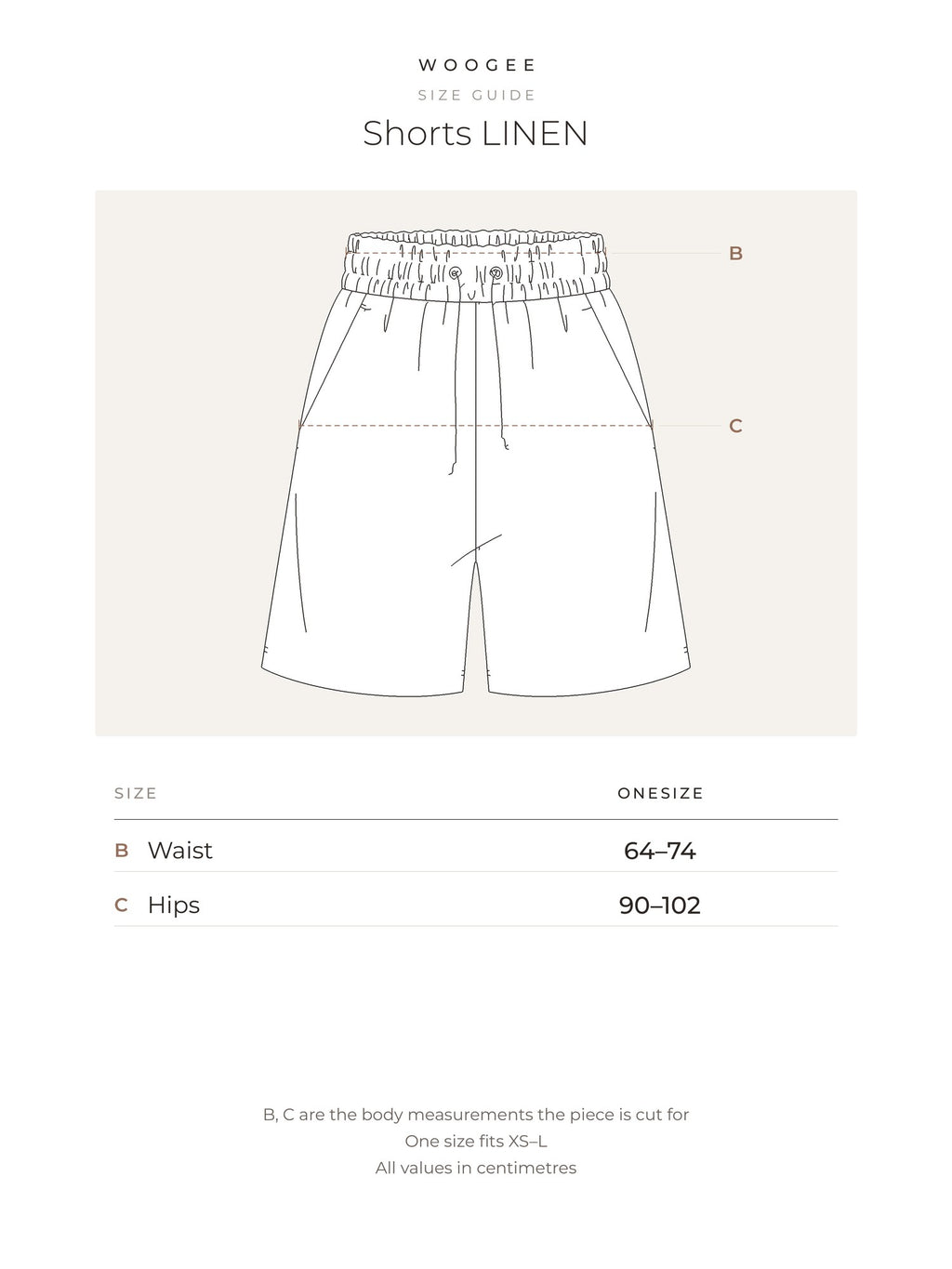 Size & fit — Beige — Green — Milky — WOOGEE