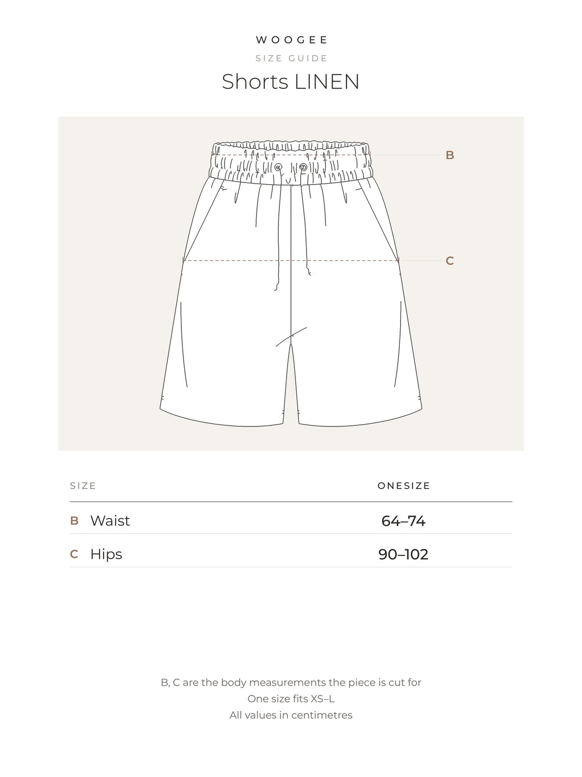 Size & fit — Beige — Green — Milky — WOOGEE