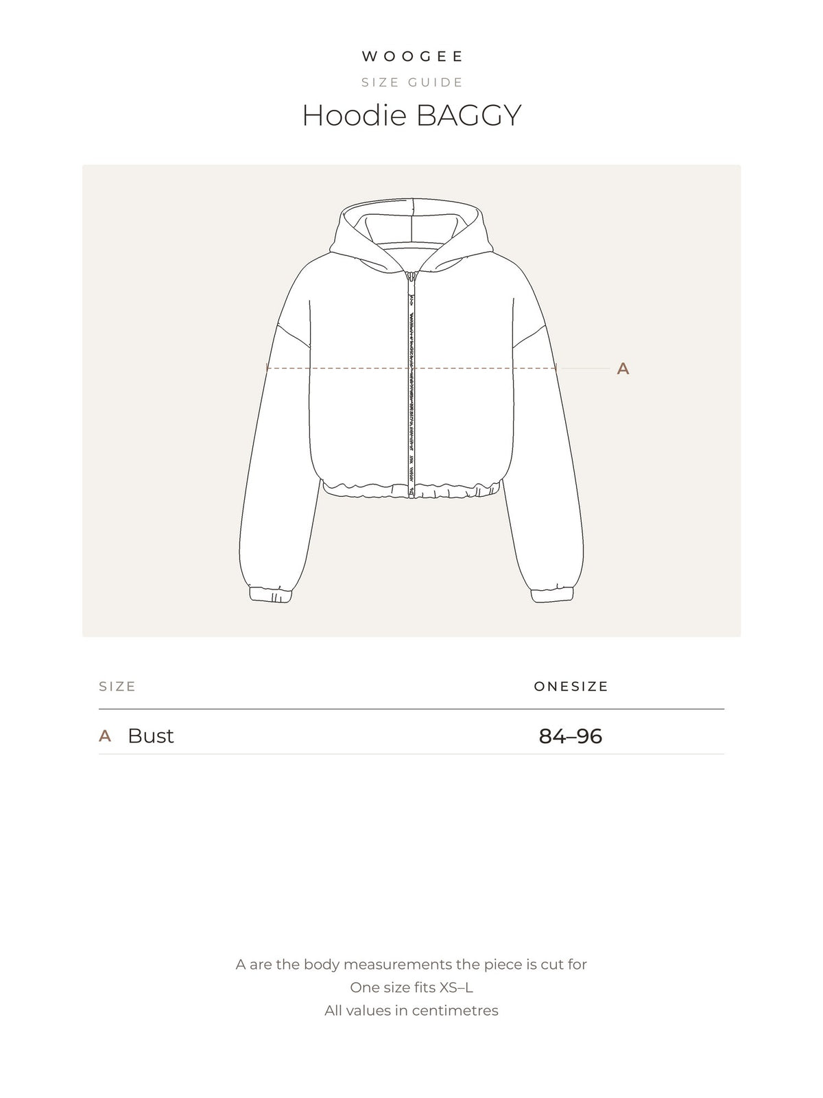 Size & fit — Grey Melange — Cream — Platinum — Black — Chocolate — WOOGEE