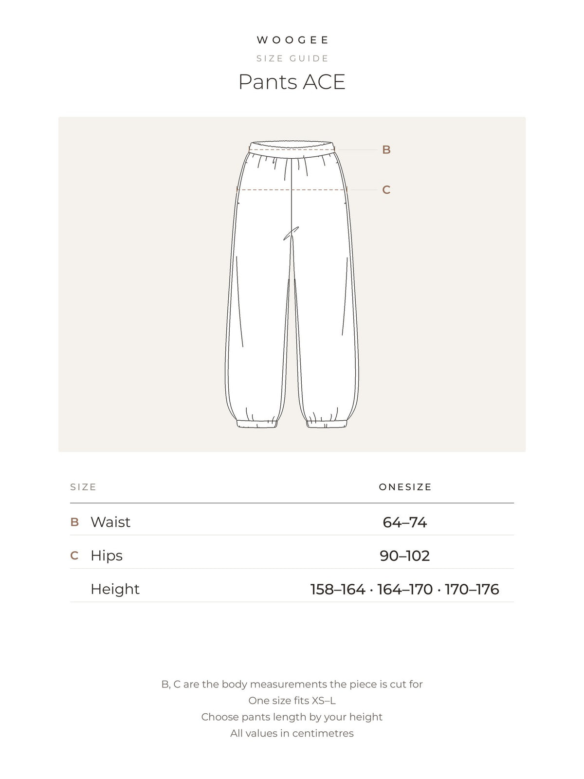 Size & fit — White — Butter — WOOGEE
