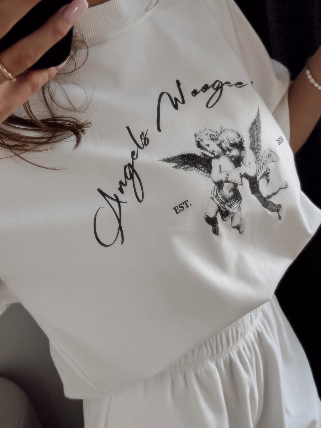 T-shirt ANGEL — Milky