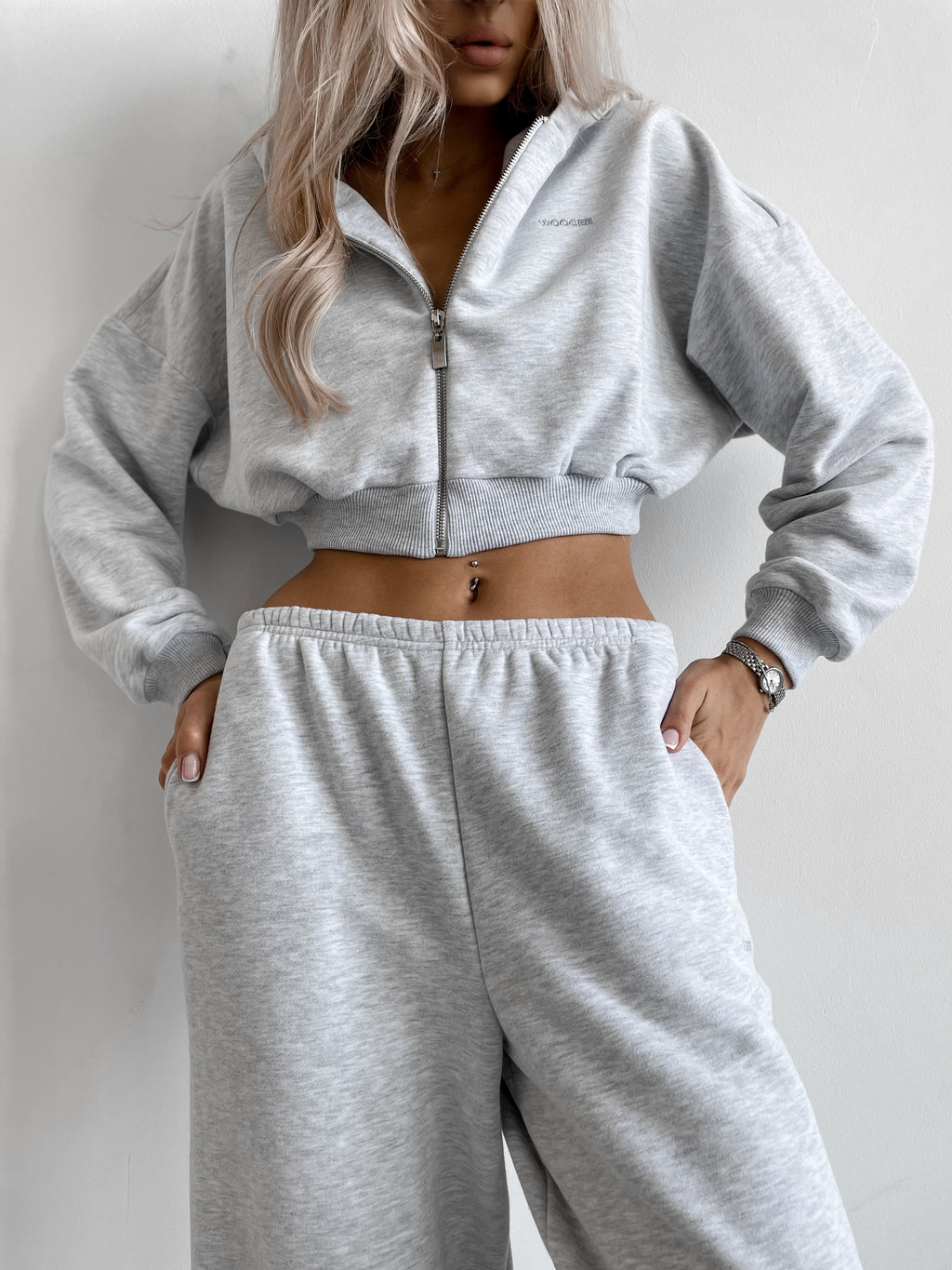 Hoodie MOVE — Grey Melange