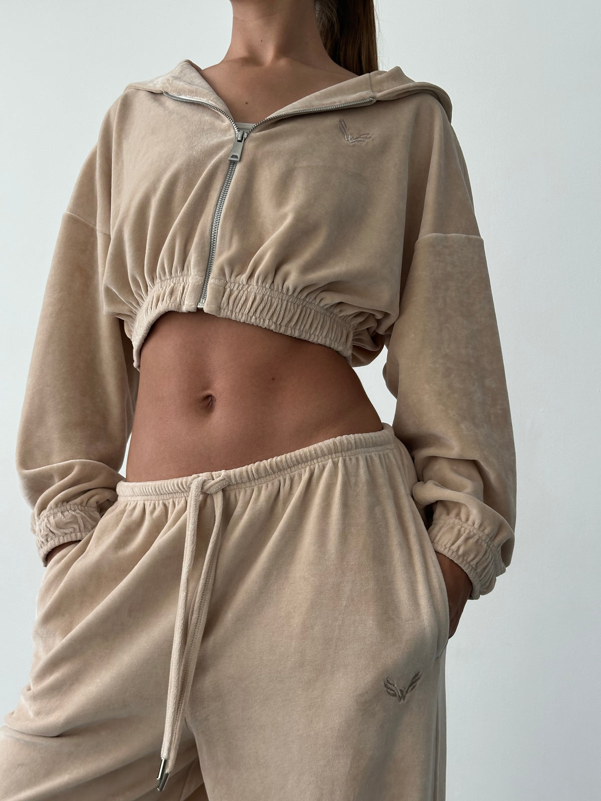 Pants SOFTNESS NEW VELOURS — Sand