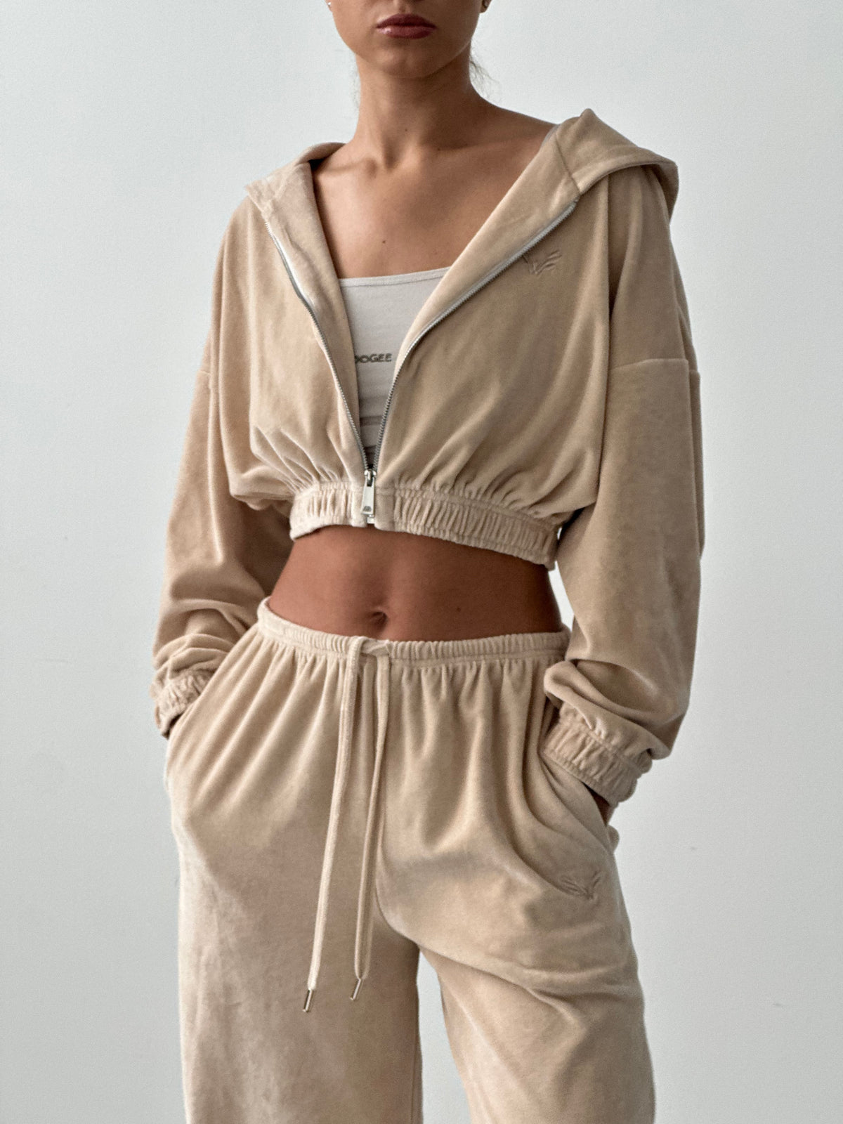 Pants SOFTNESS NEW VELOURS — Sand