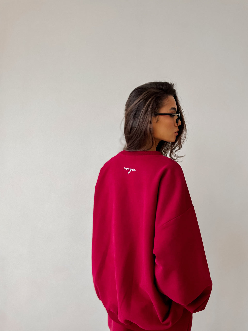 Sweatshirt YOU CAN — Burgundy