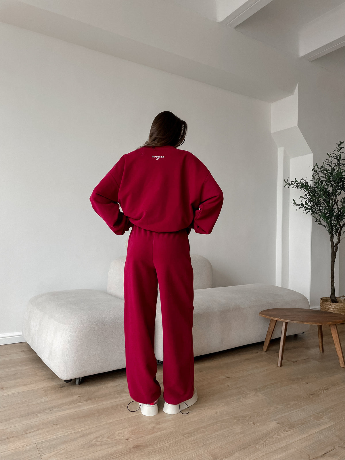 Sweatshirt YOU CAN — Burgundy