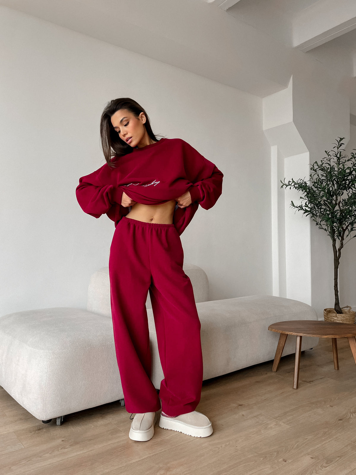 Pants YOU CAN — Burgundy