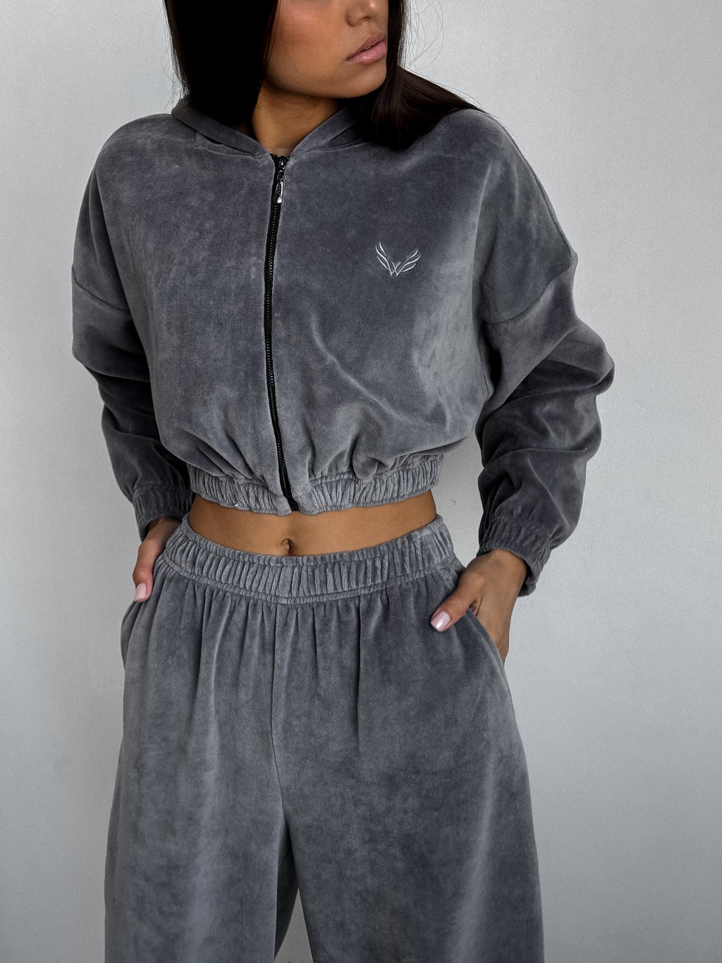 Hoodie ZIP SOFTNESS — Ash