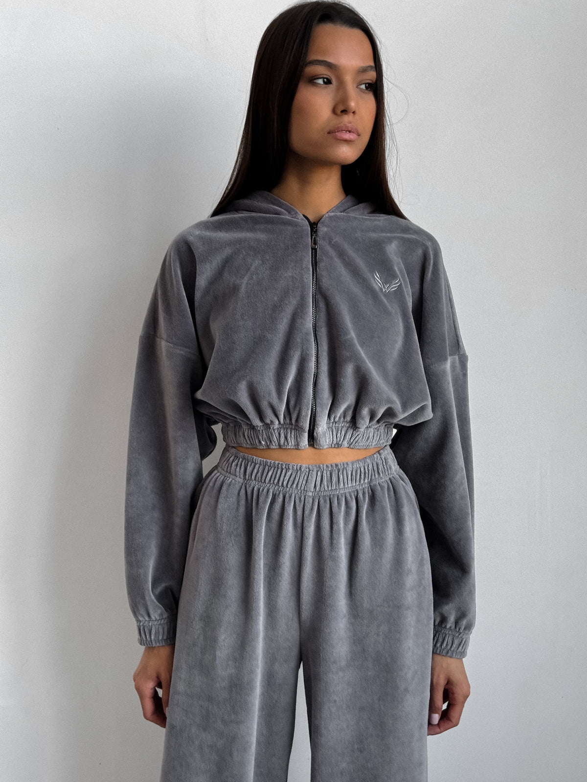 Hoodie ZIP SOFTNESS — Ash