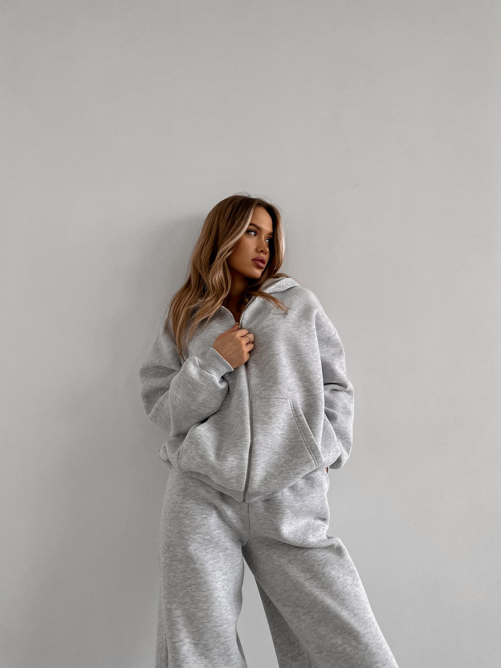 Hoodie MOVE — Grey Melange