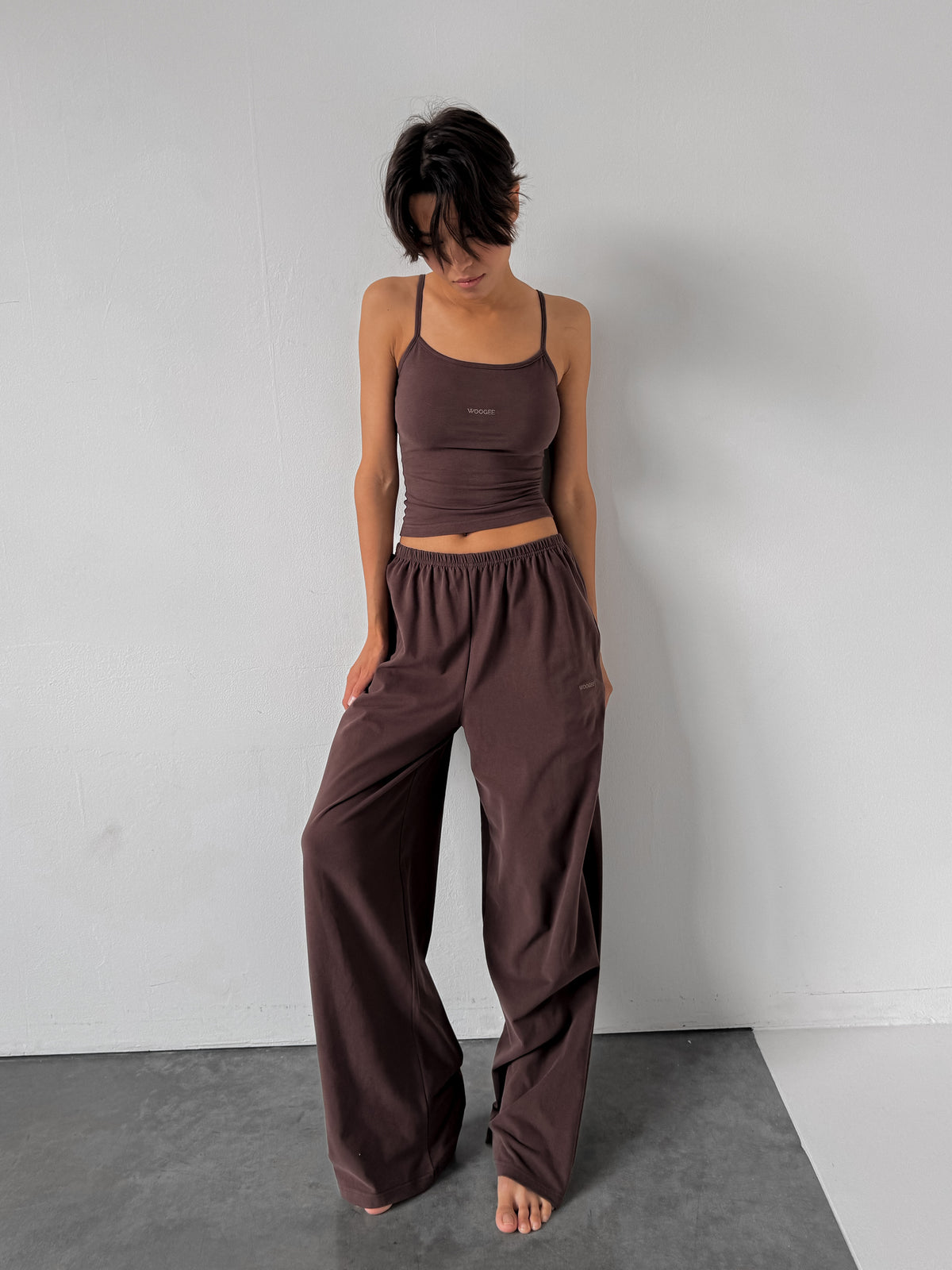 Pants LOUNGE — Chocolate — WOOGEE