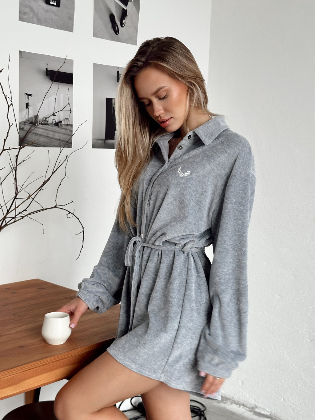 Women's Jumpsuit M-381 SOFTNESS — Marl Grey