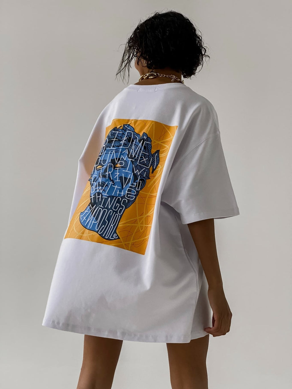 T-shirt GROOVE / White — WOOGEE