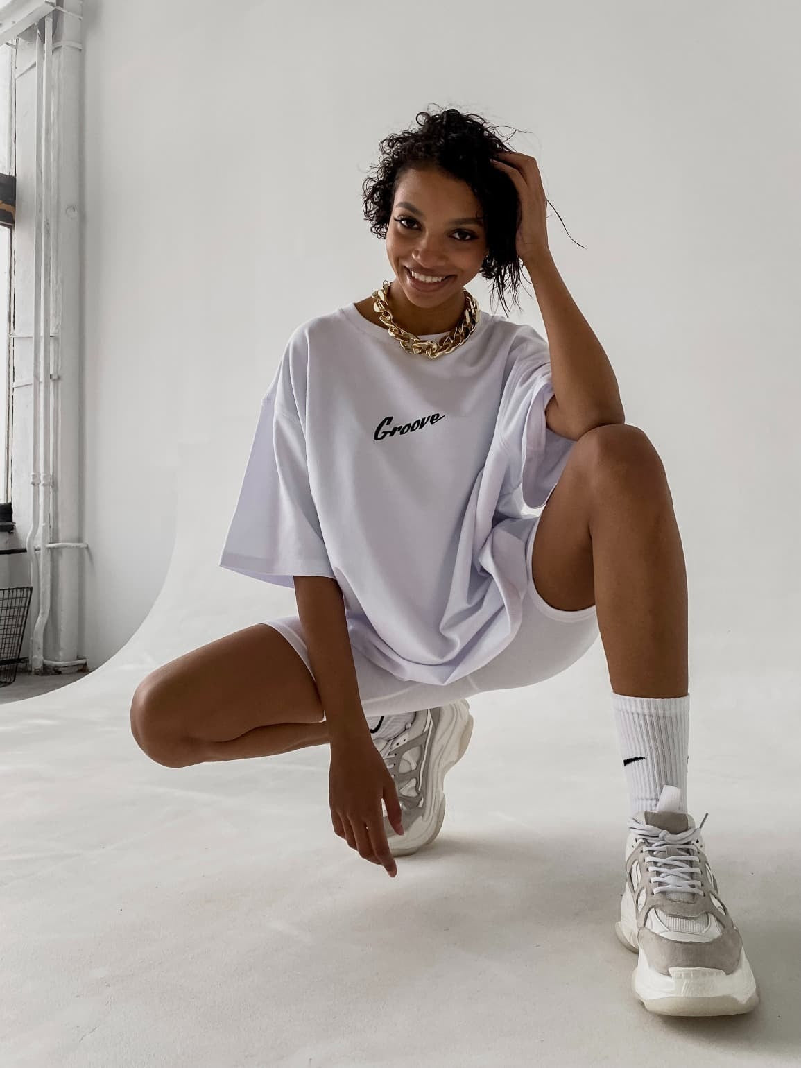 T-shirt GROOVE / White — WOOGEE