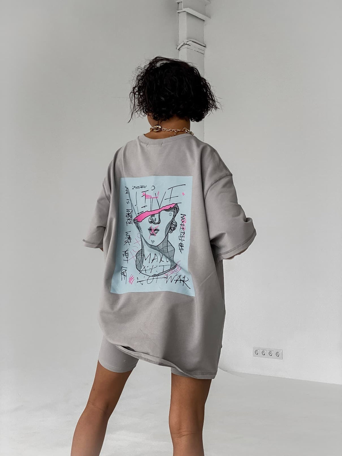 T-shirt GROOVE / Cement — WOOGEE