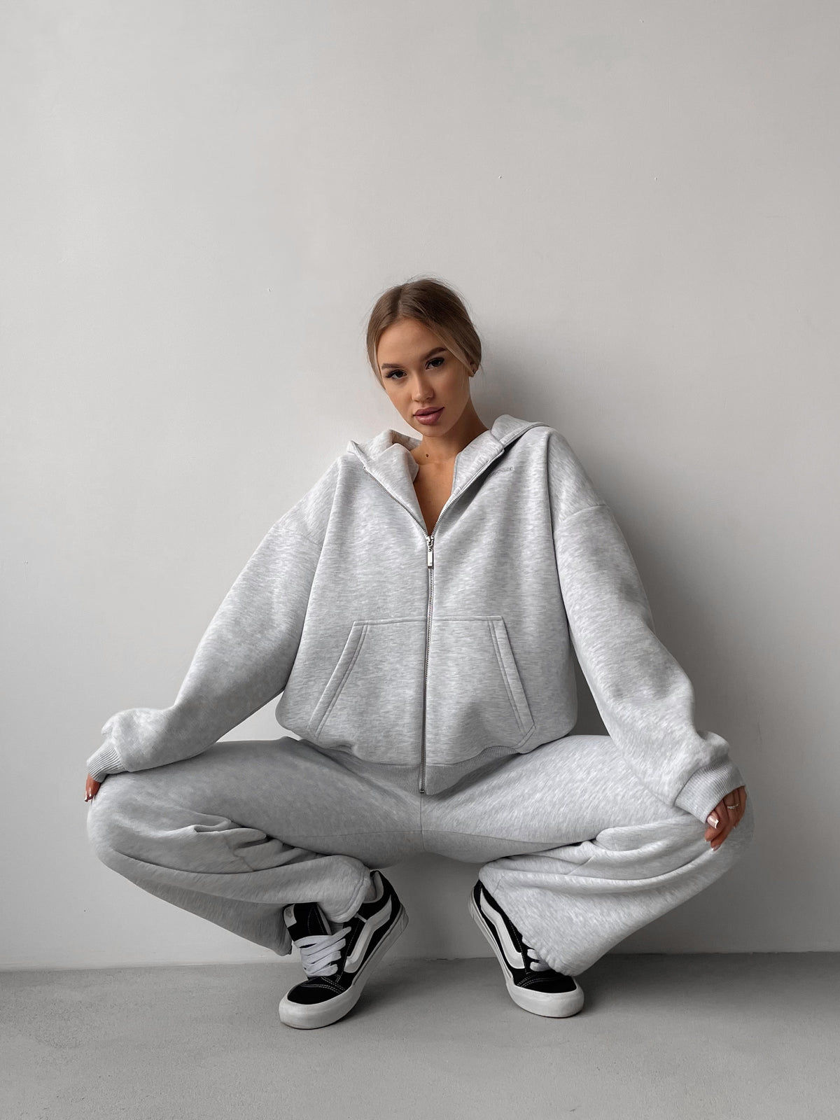 Hoodie MOVE Winter — Grey Melange