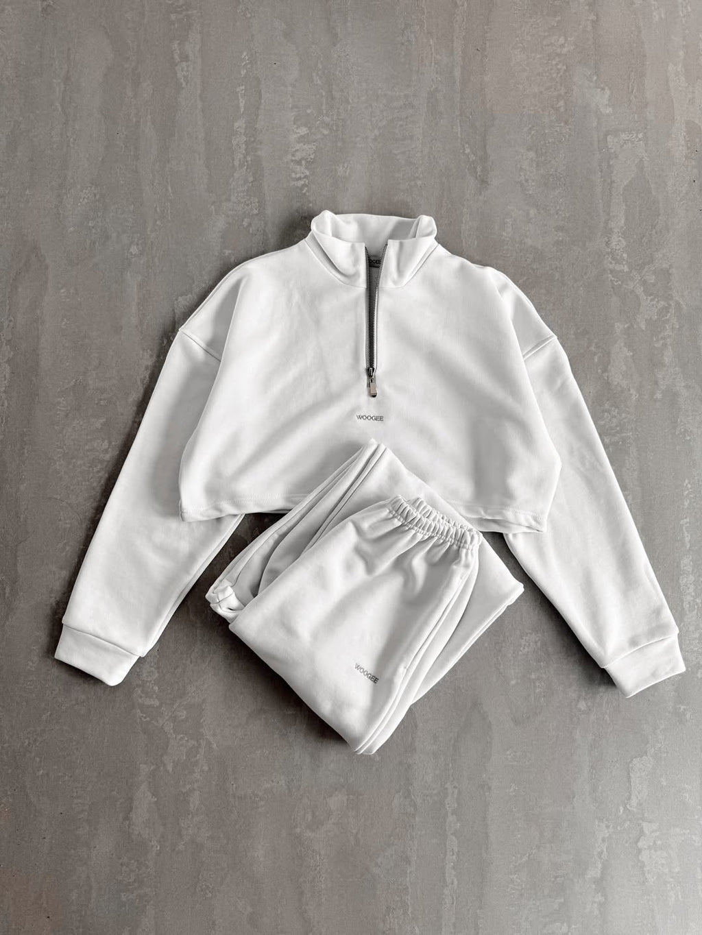 Crop Sweatshirt ACE — White