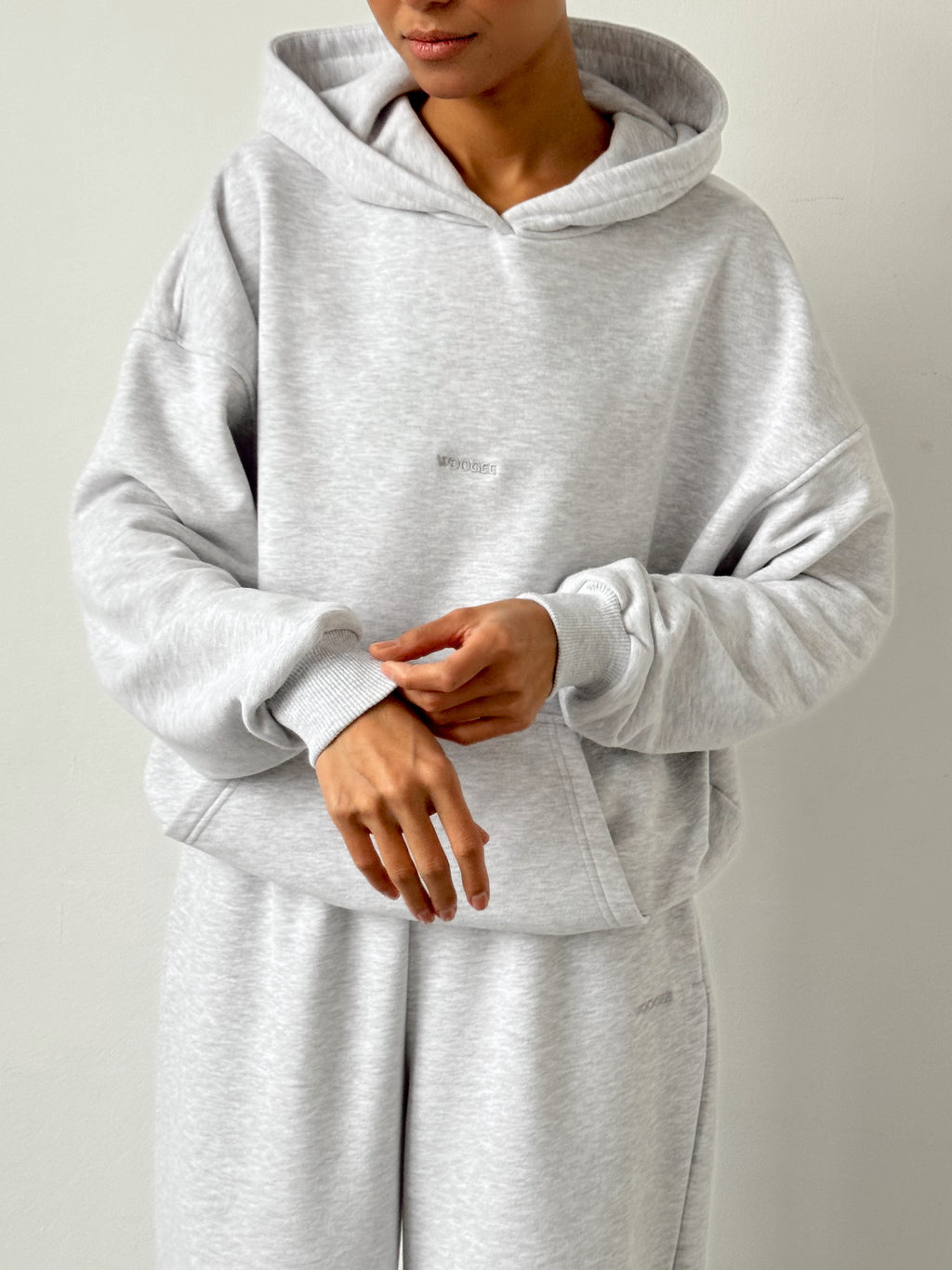 Hoodie CLOUD mid-season — Grey Melange