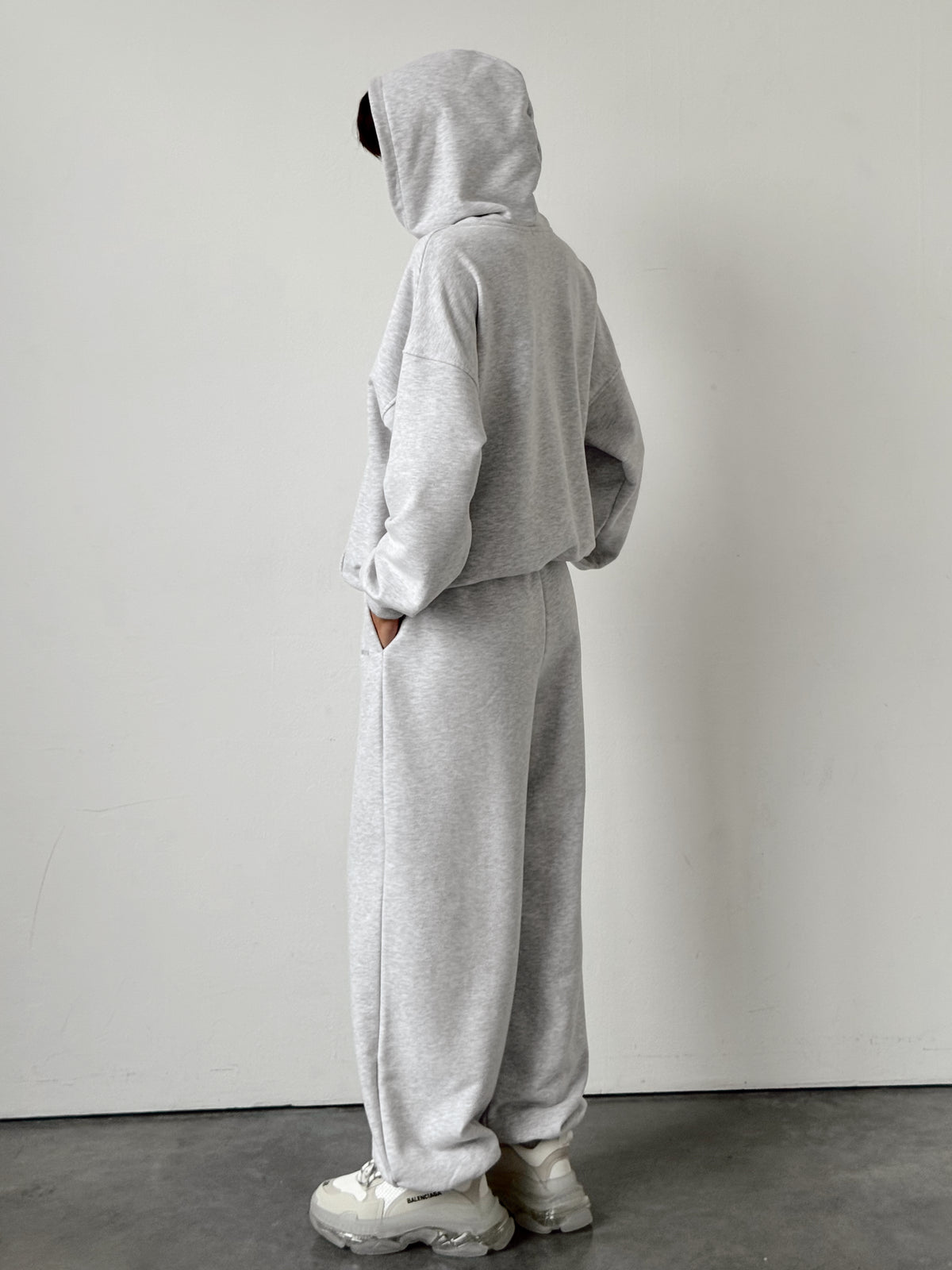 Hoodie CLOUD mid-season — Grey Melange