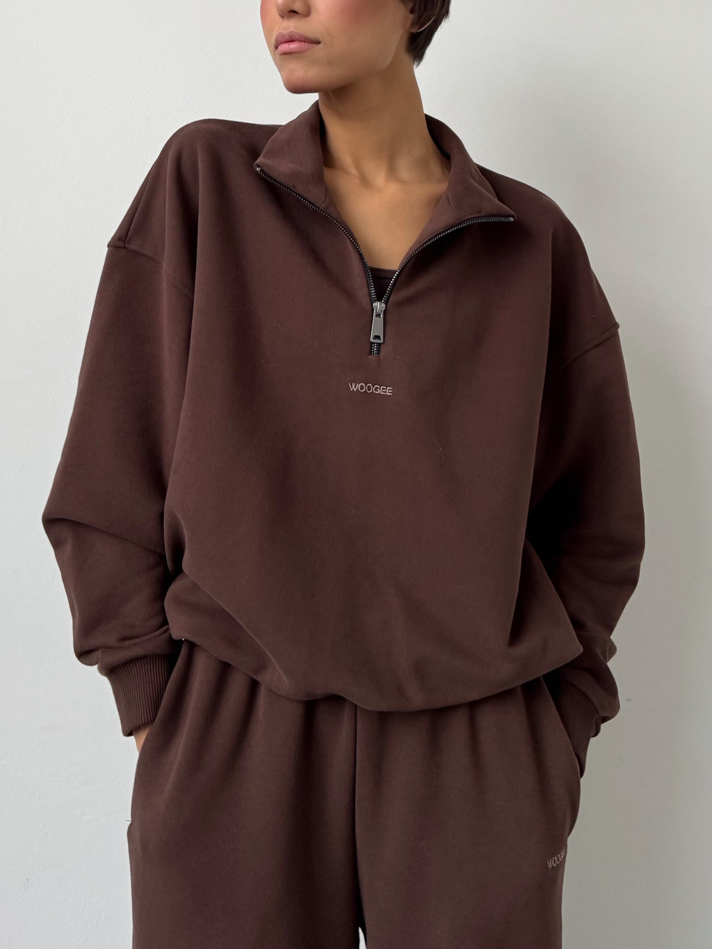 Sweatshirt CLOUD mid-season — Chocolate
