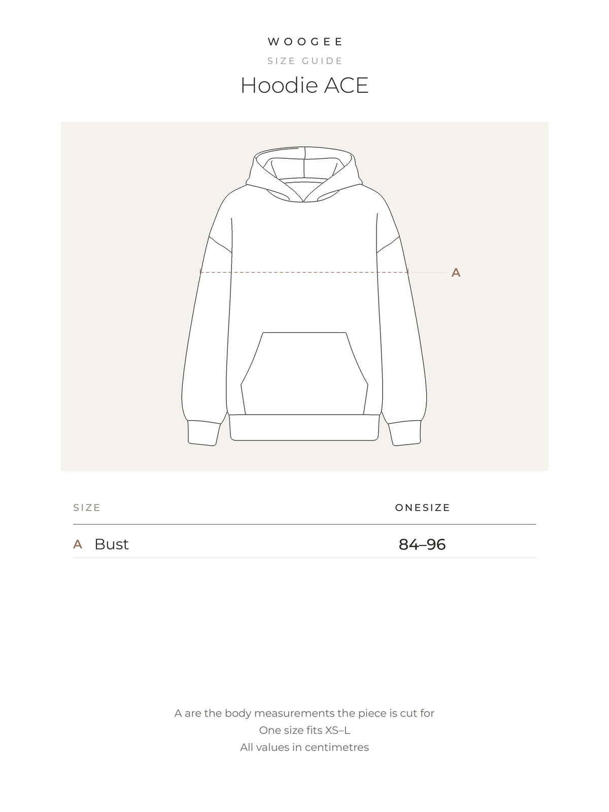 Size & fit — White — Butter — Sky Blue — WOOGEE