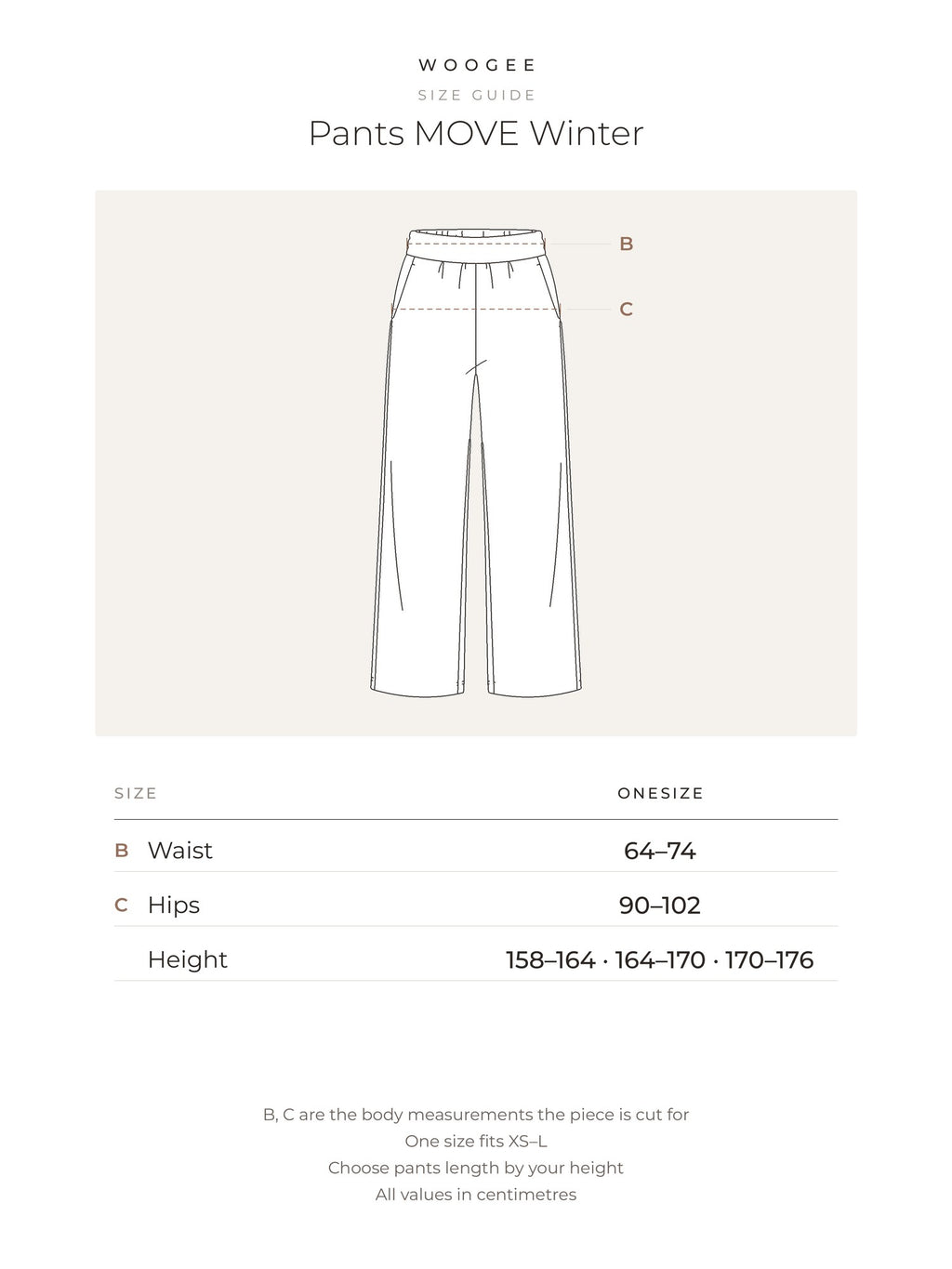 Size & fit — Grey Melange — Pink — Black — WOOGEE