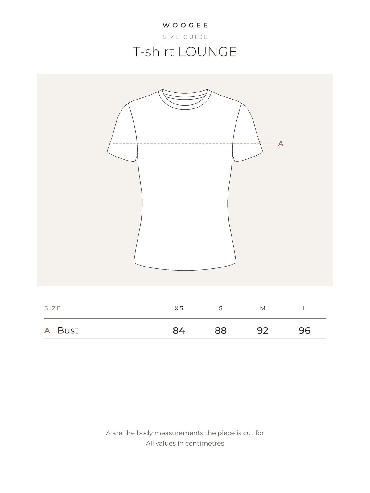 Size & fit — Grey Melange — Cream — Chocolate — Butter — Black — Nude — WOOGEE