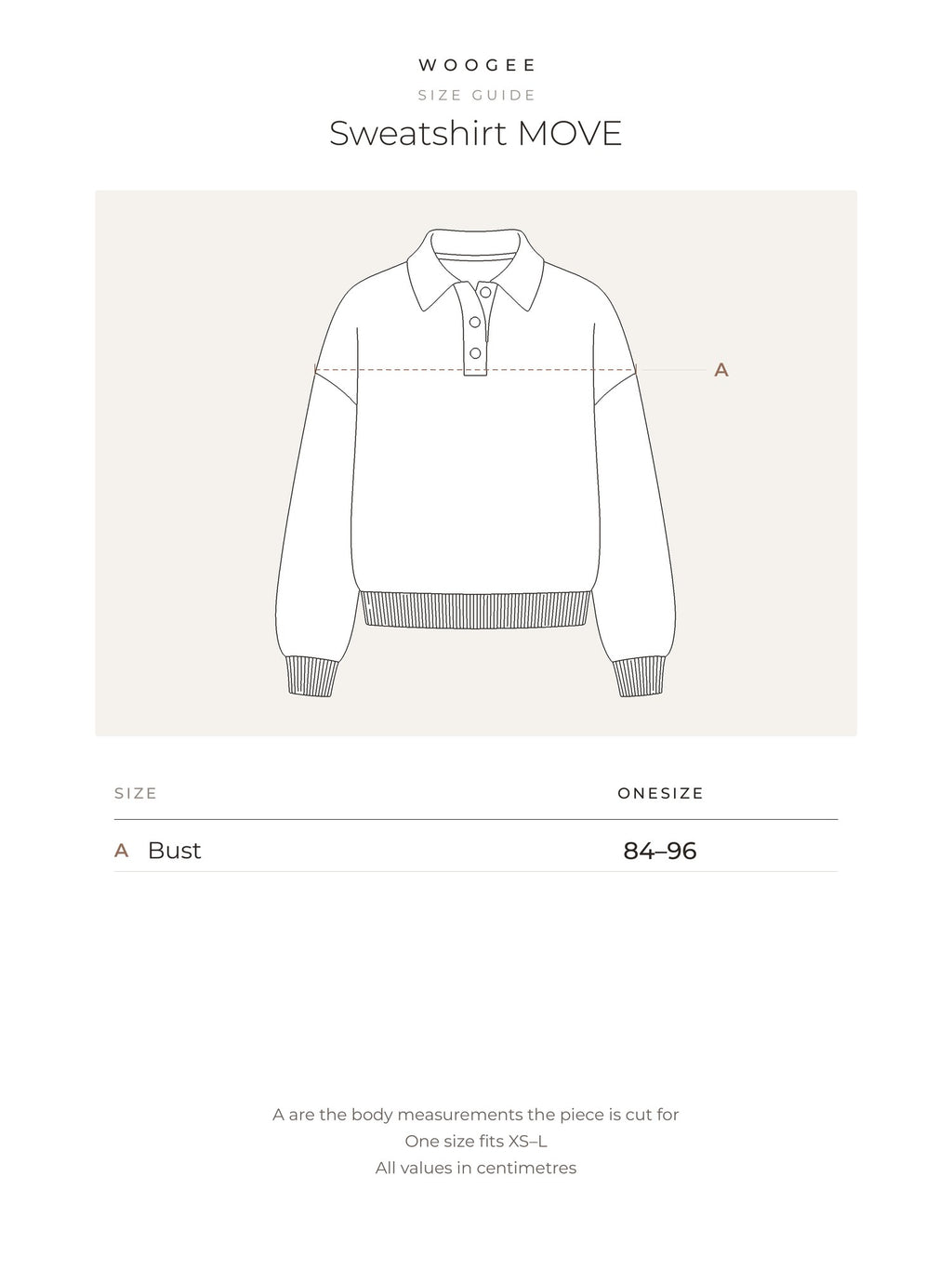 Size & fit — Grey Melange — Milky — Pink — Black — WOOGEE