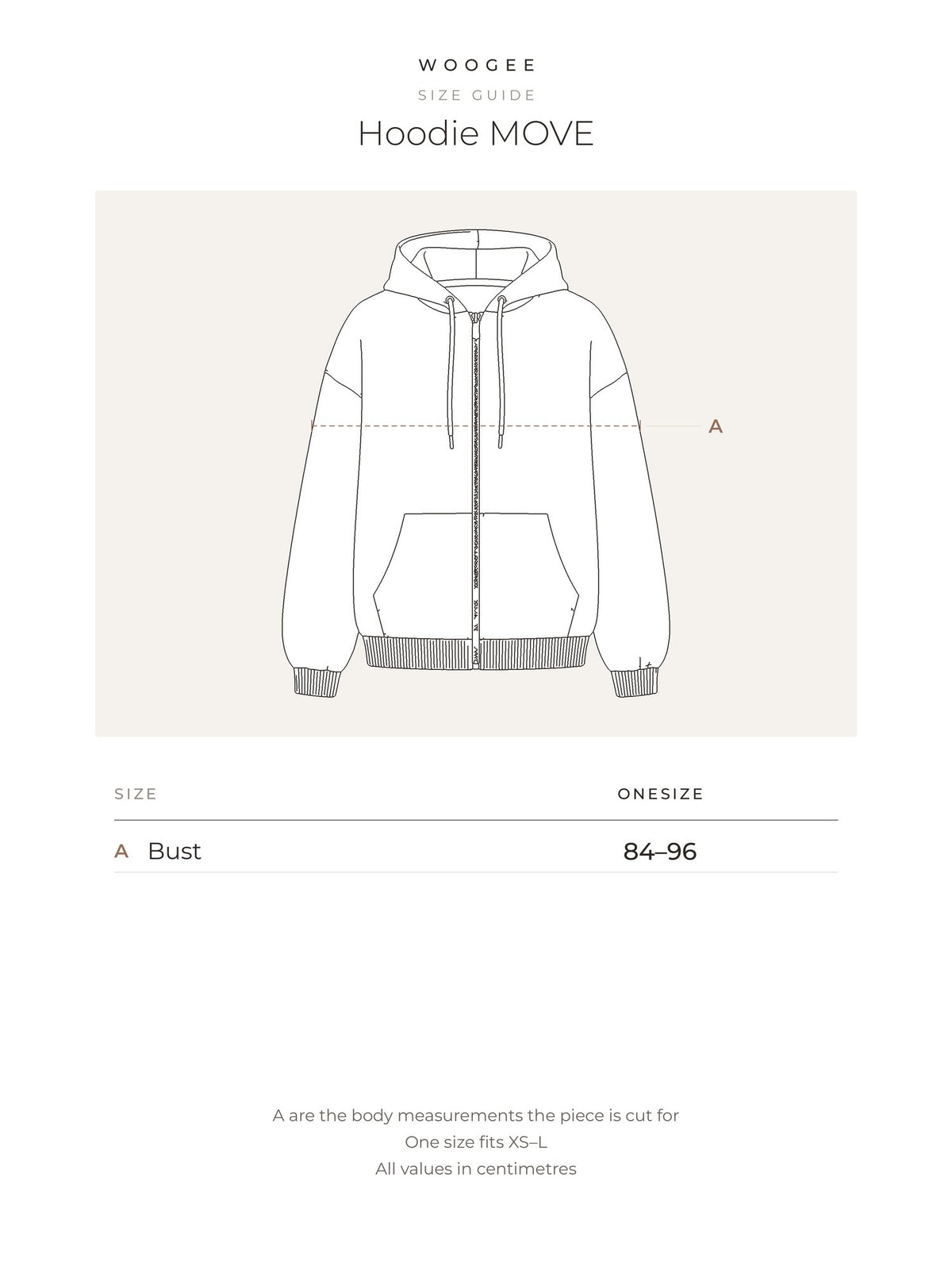 Size & fit — Grey Melange — Cream — Milky — Pink — Black — WOOGEE