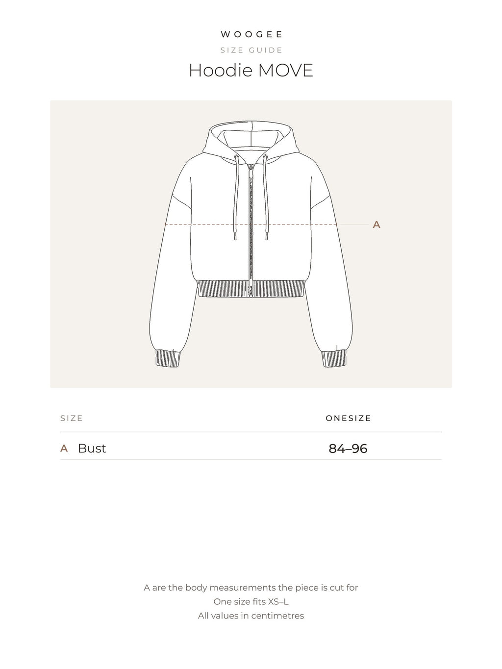 Size & fit — Grey Melange — Milky — Pink — WOOGEE