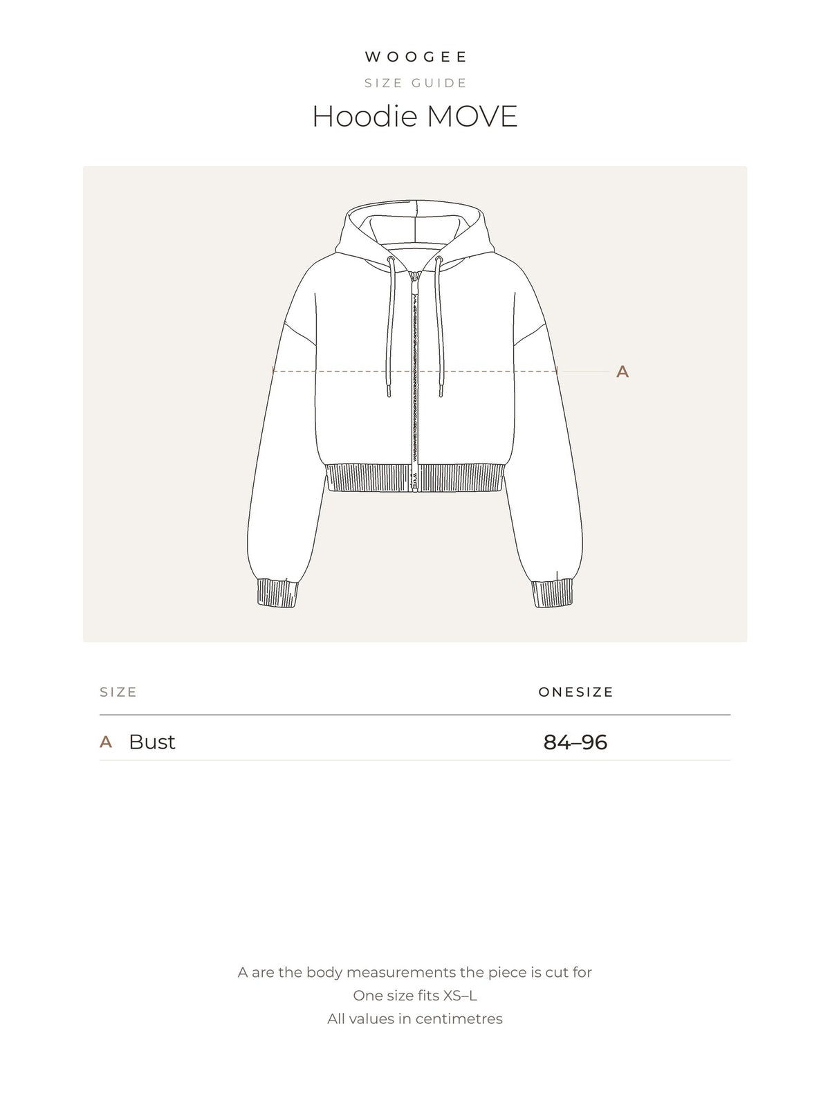 Size & fit — Grey Melange — Milky — Pink — WOOGEE