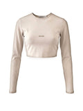 Crop Longsleeve LOUNGE — Cream