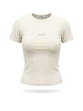 T-shirt "LOUNGE" — Cream — WOOGEE