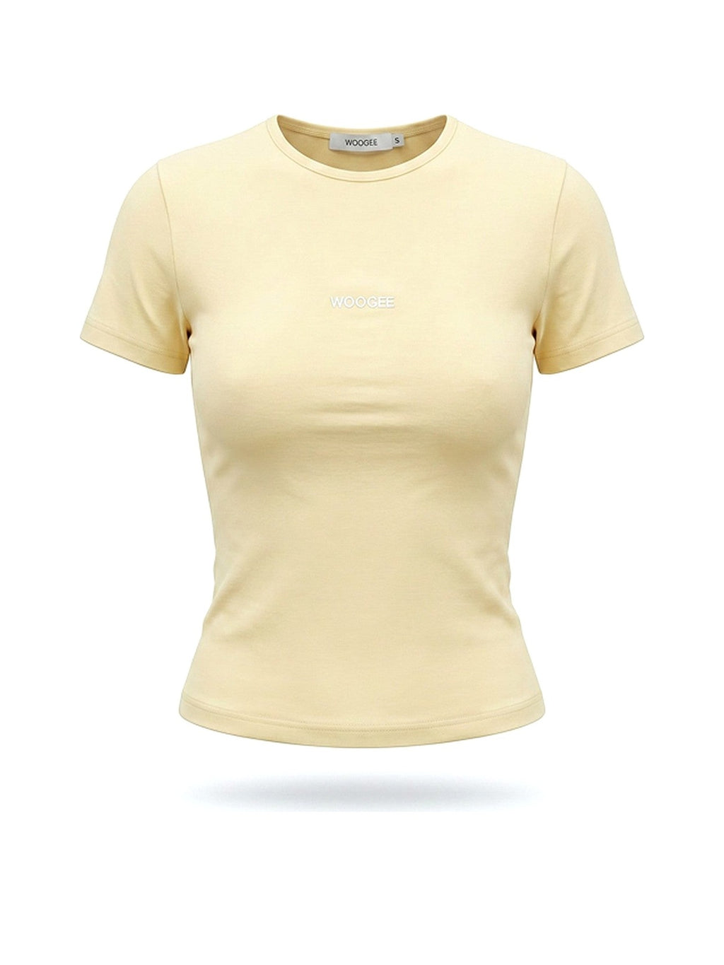 T-shirt "LOUNGE" — Butter — WOOGEE