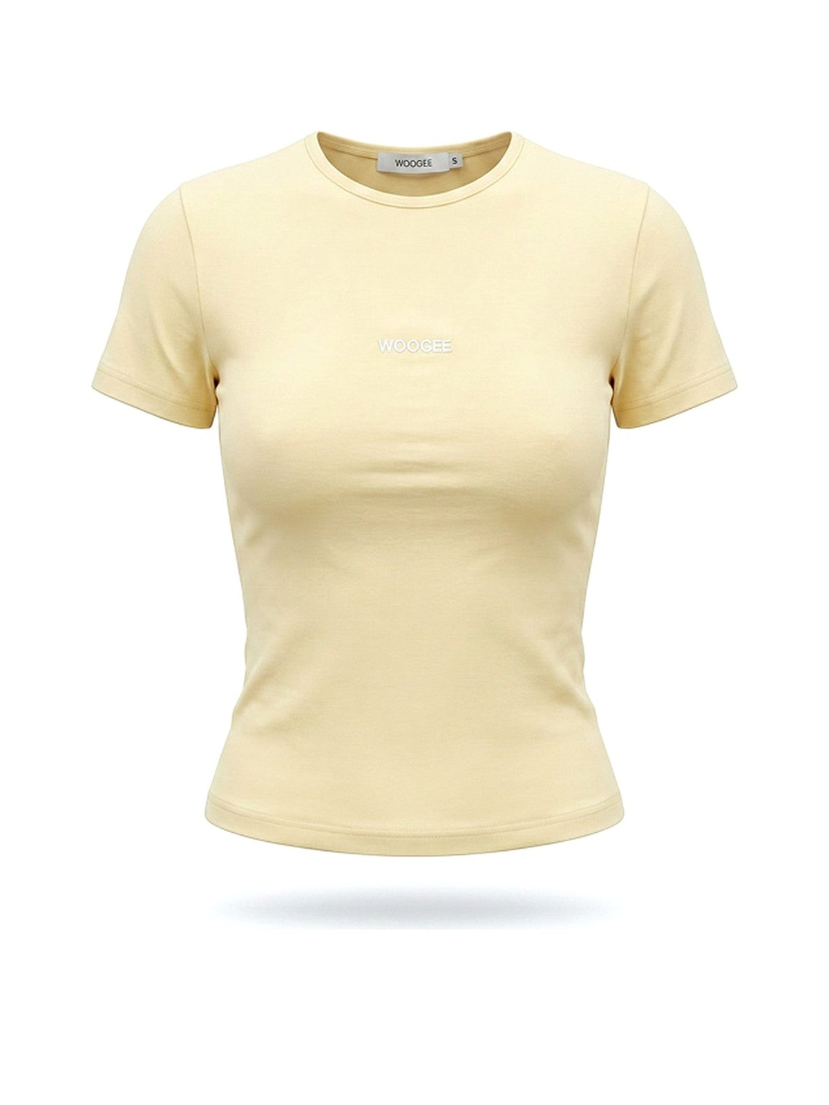 T-shirt "LOUNGE" — Butter — WOOGEE