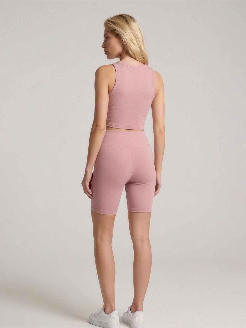 Bike Shorts TERRI — Ash Pink — WOOGEE